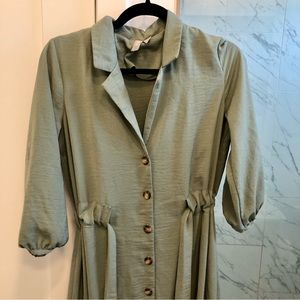 Cute Asos Design Shirt Dress in Khaki - Size 4